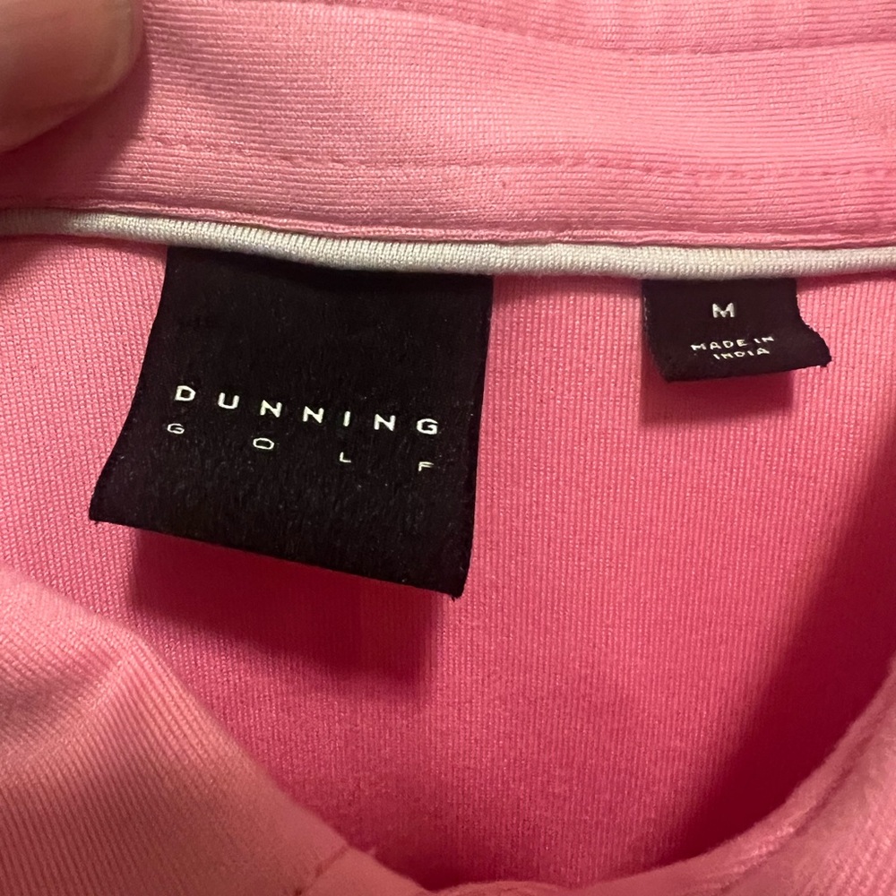 Dunning Golf Men's Pink Polo Shirt